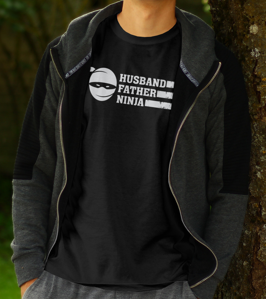 Husband Father Ninja Mask T-Shirt