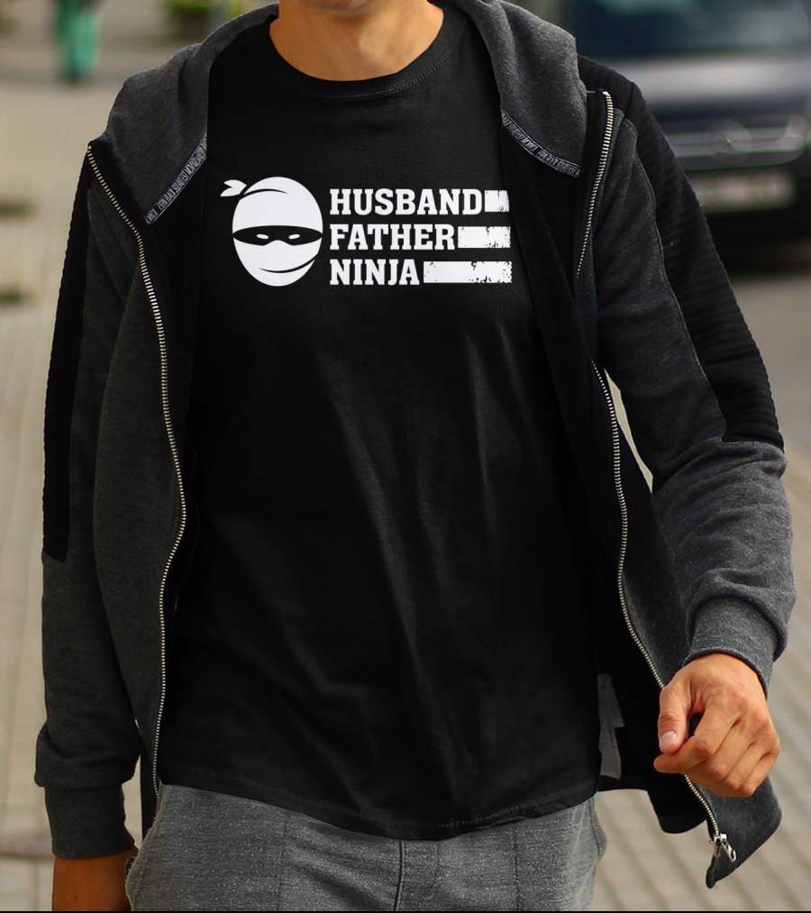 Husband Father Ninja Mask T-Shirt