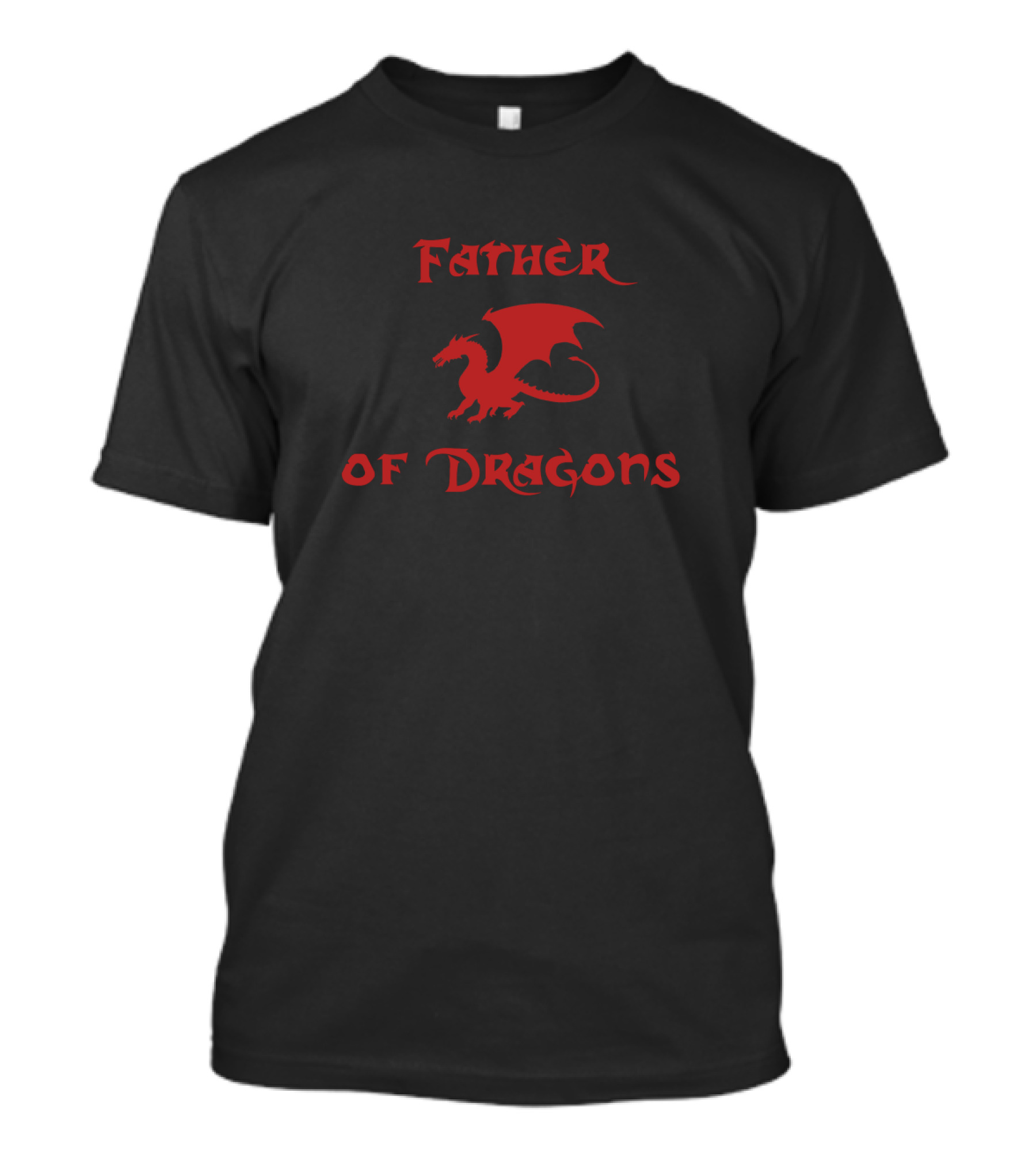 Father Of Dragons Red Dragon Fantasy T-Shirt