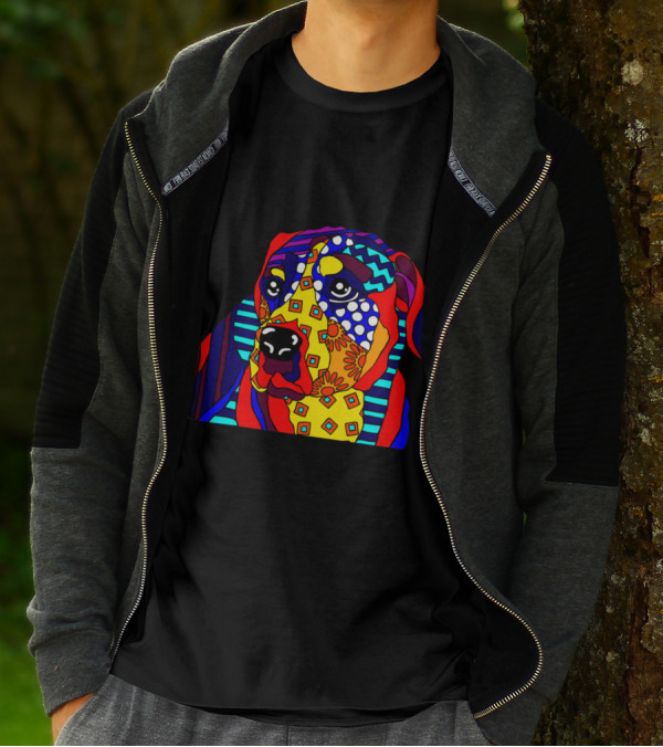 Proud Dad Kuvasz Colorful Dog Lover Father Owner T-Shirt