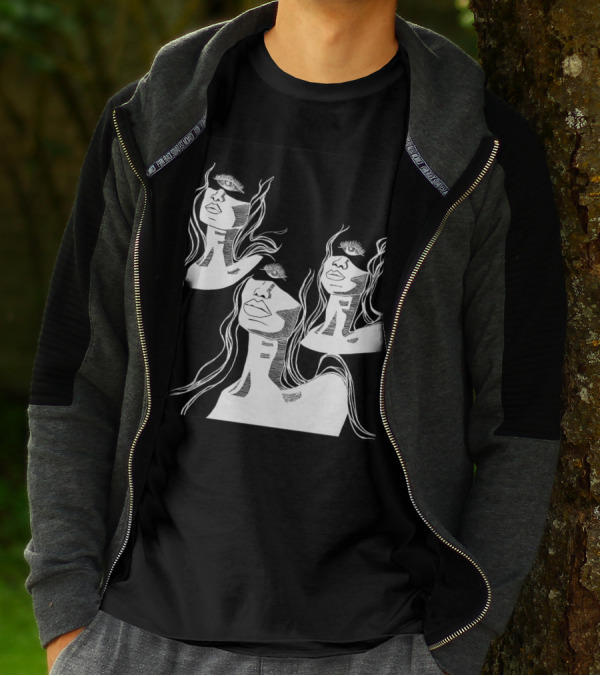 Mystical Representation Of The Fates: Clotho Lachesis Atropos With Surreal Eye T-Shirt