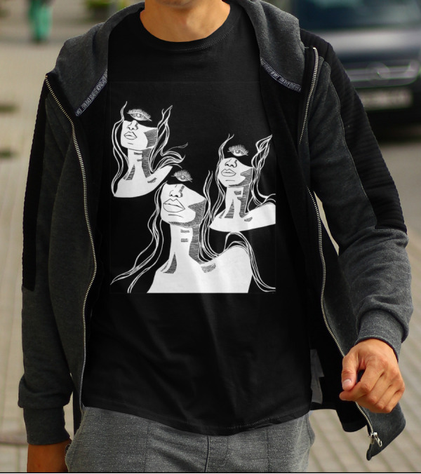 Mystical Representation Of The Fates: Clotho Lachesis Atropos With Surreal Eye T-Shirt