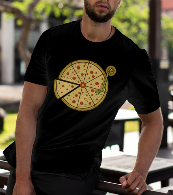 Pizza Turntable Vinyl Record Fusion T-Shirt