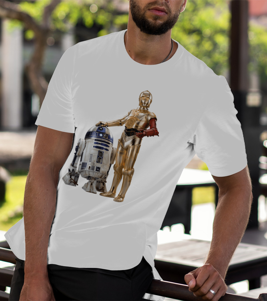 Star Wars R2-D2 C-3PO Transparent T-Shirt