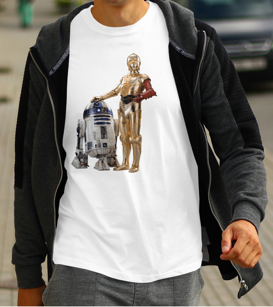 Star Wars R2-D2 C-3PO Transparent T-Shirt
