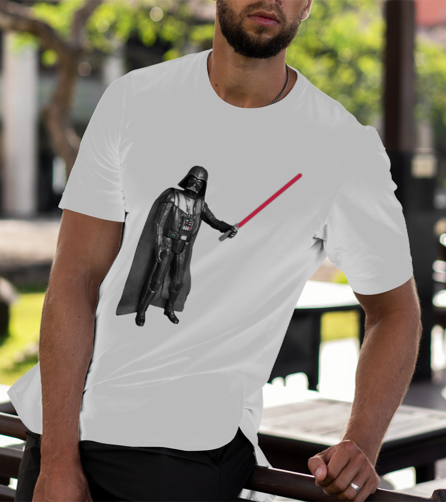 Darth Vader Star Wars Transparent Red Lightsaber Iconic Character T-Shirt