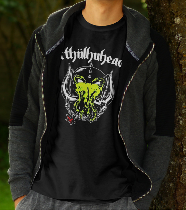 Cthulhuhead Motorhead War Pig England Design Vegan T-Shirt