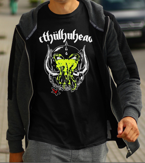 Cthulhuhead Motorhead War Pig England Design Vegan T-Shirt
