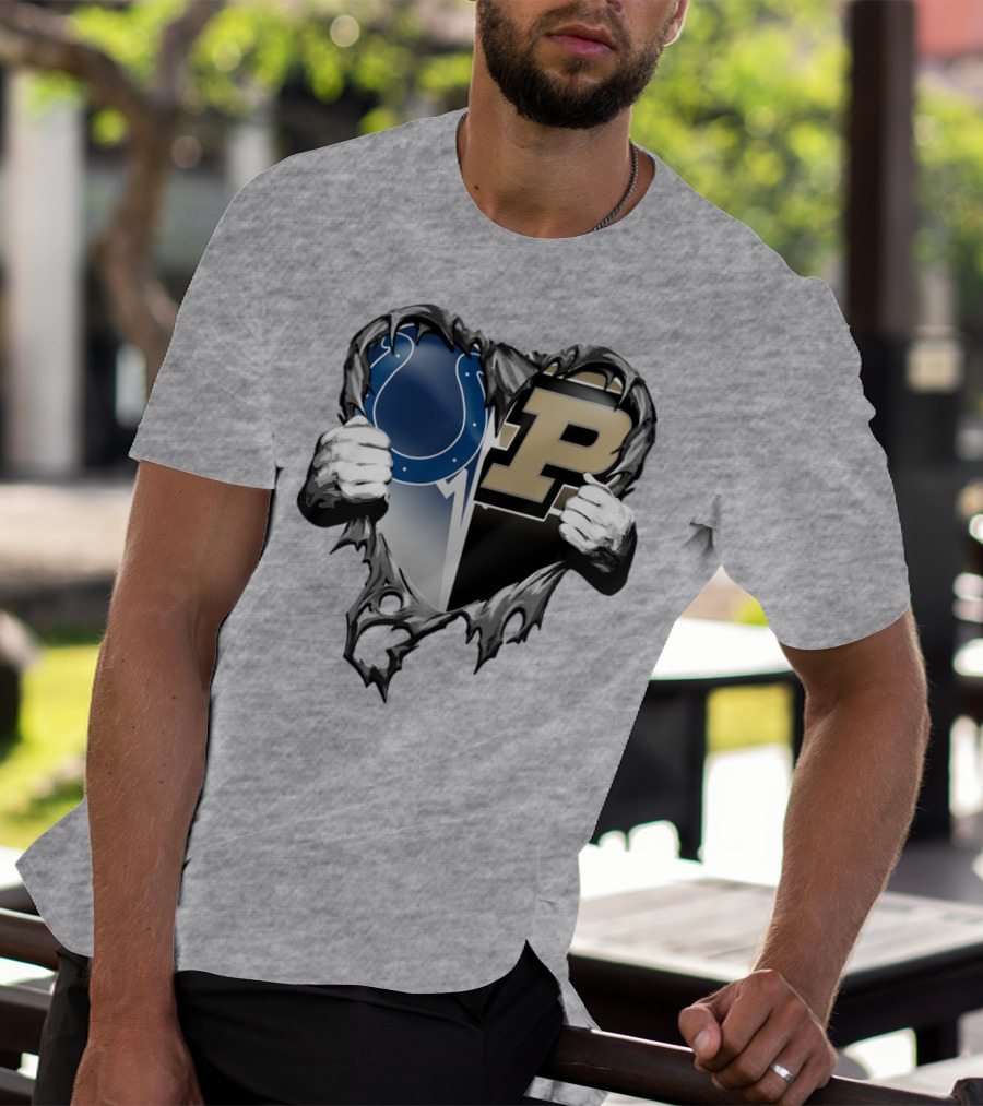 Colts Purdue Heart Revealed T-Shirt