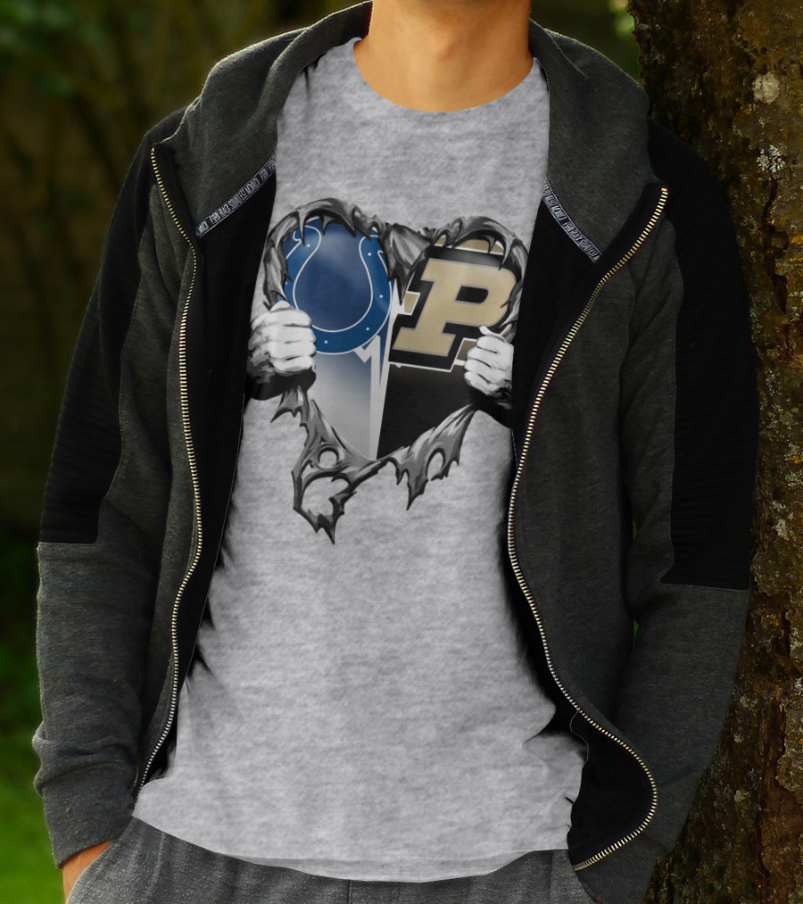 Colts Purdue Heart Revealed T-Shirt