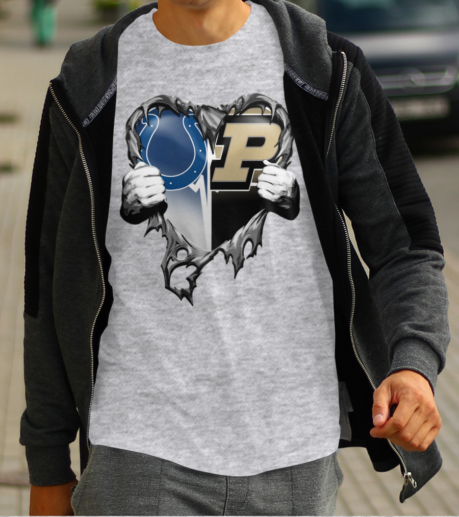 Colts Purdue Heart Revealed T-Shirt