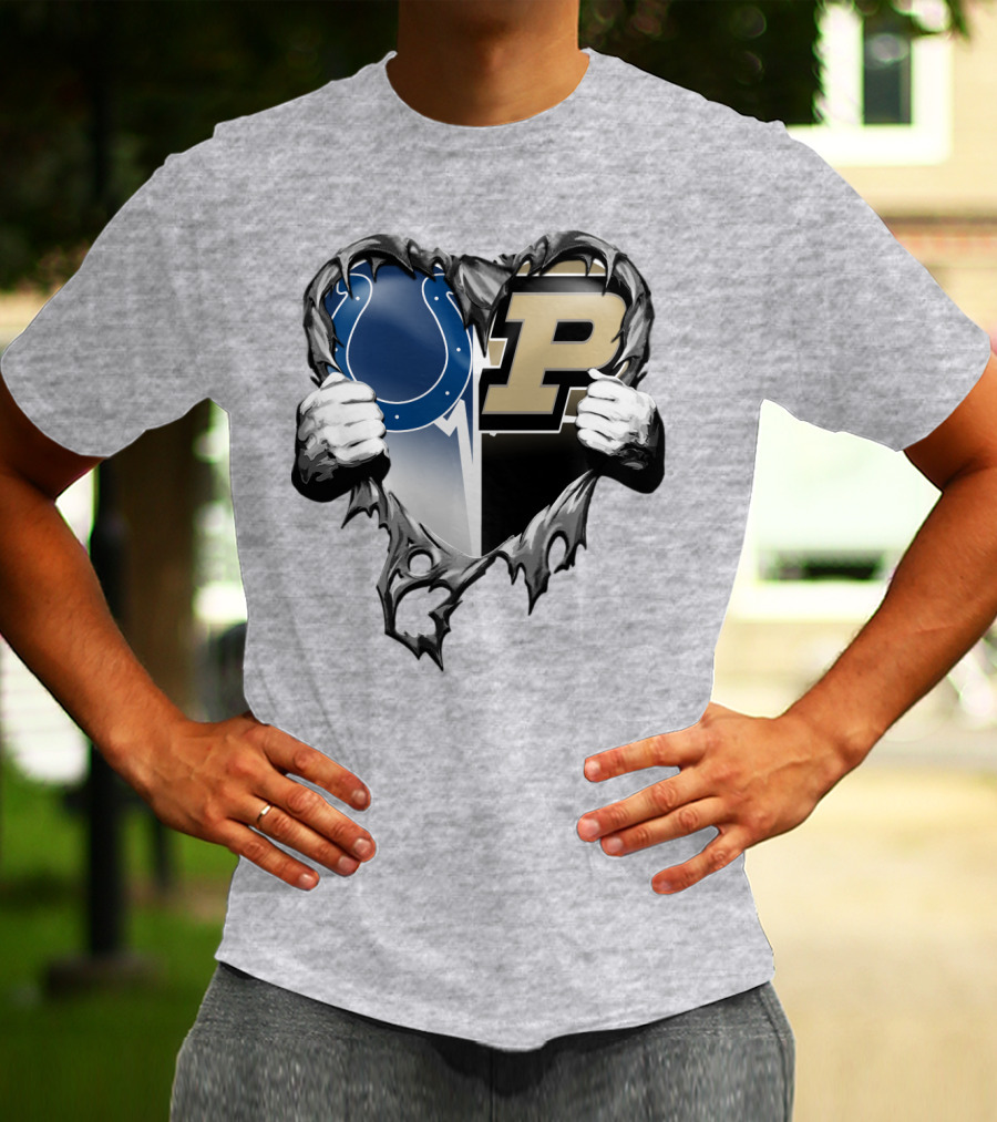 Colts Purdue Heart Revealed T-Shirt