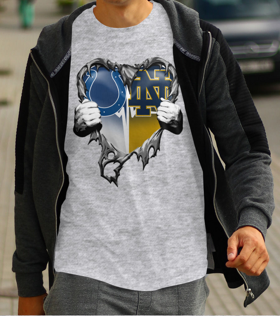Colts Notre Dame Heart T-Shirt