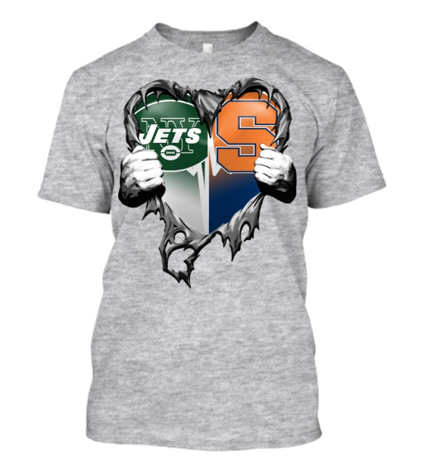 Jets Syracuse Split Heart T-Shirt
