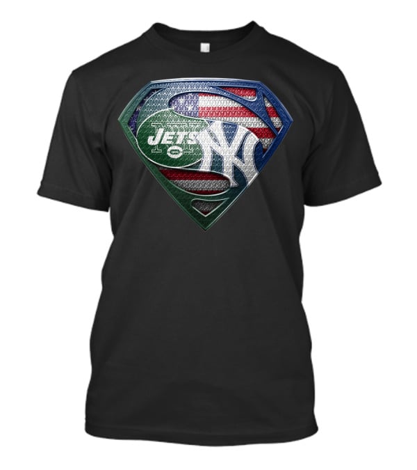New York Jets Yankees Usa Shield T-Shirt