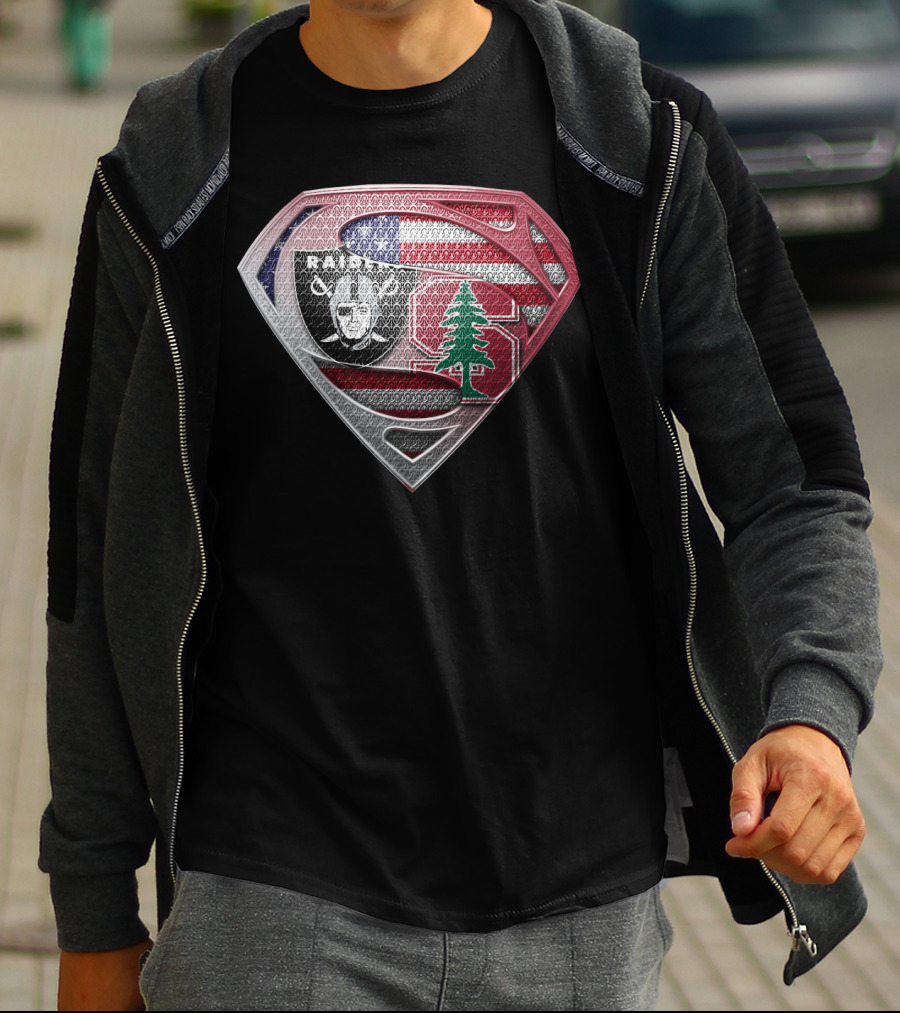 Raiders Stanford Lebanon Usa Superman T-Shirt