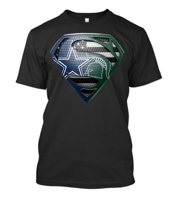 Cowboys Spartans Superman Shield Mashup Sspus187 T-Shirt