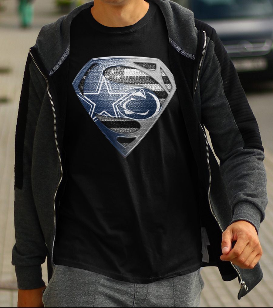 Nfl Dallas Cowboys Superman Logo Fusion T-Shirt