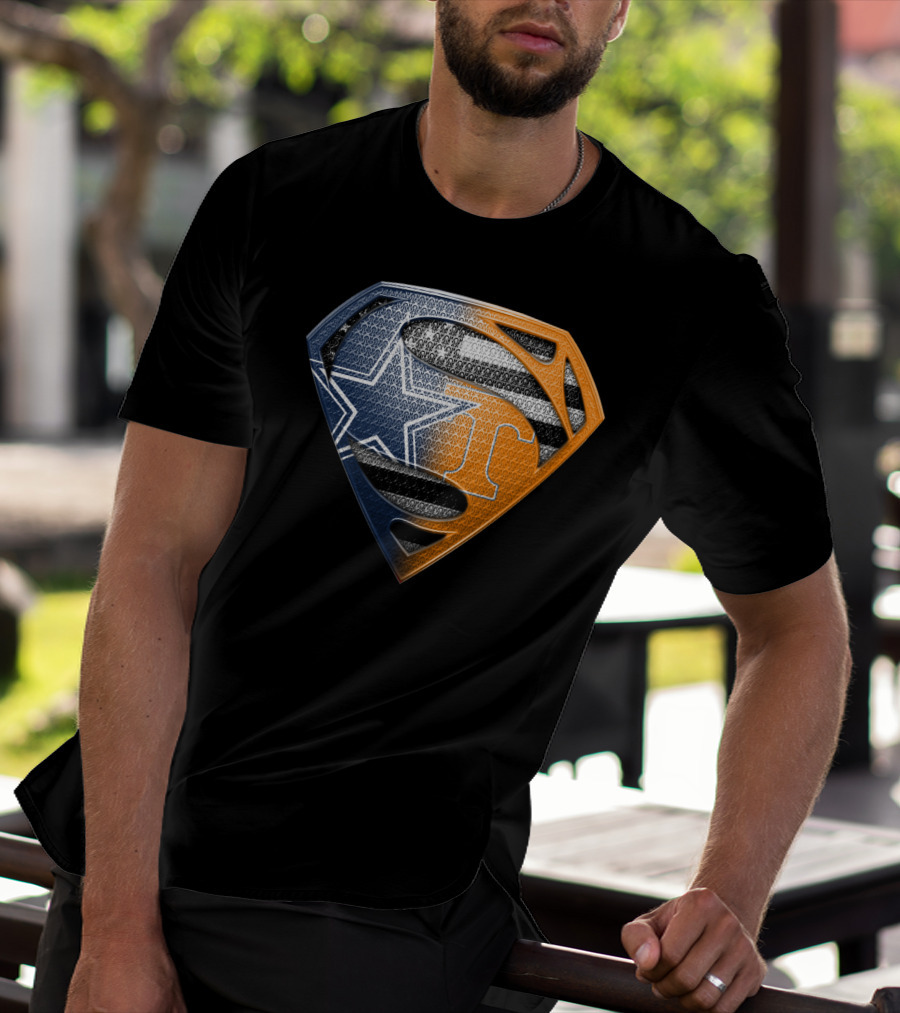 Dallas Cowboys Superman Tennessee Vols T-Shirt