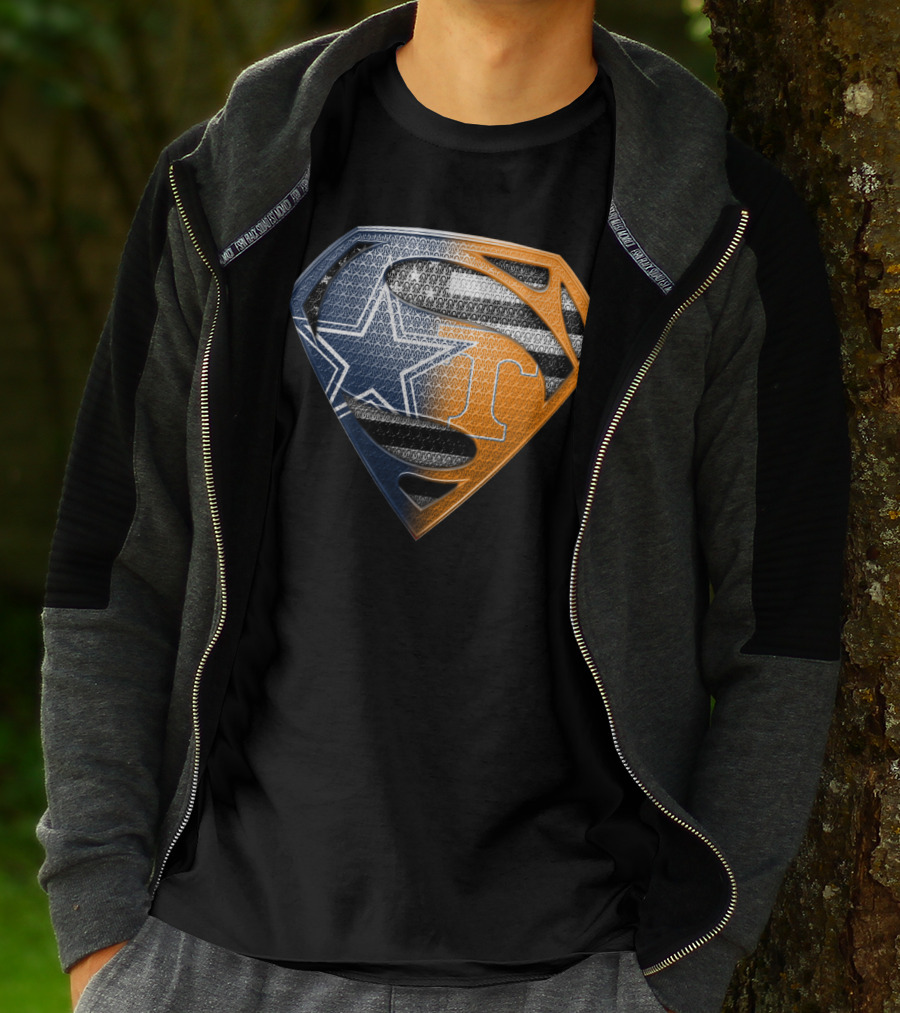 Dallas Cowboys Superman Tennessee Vols T-Shirt
