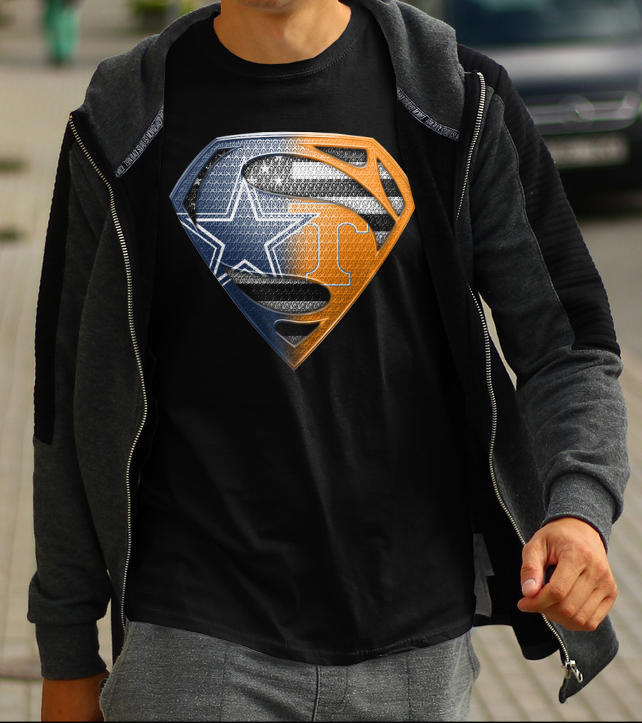 Dallas Cowboys Superman Tennessee Vols T-Shirt