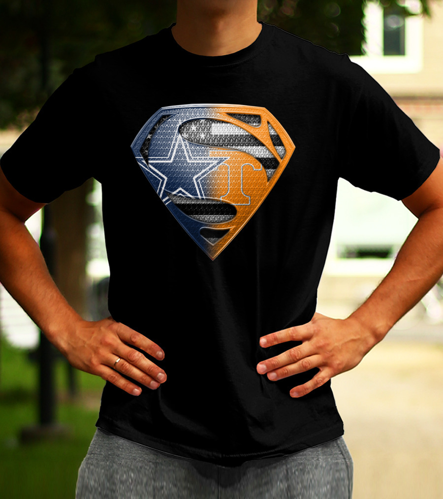 Dallas Cowboys Superman Tennessee Vols T-Shirt