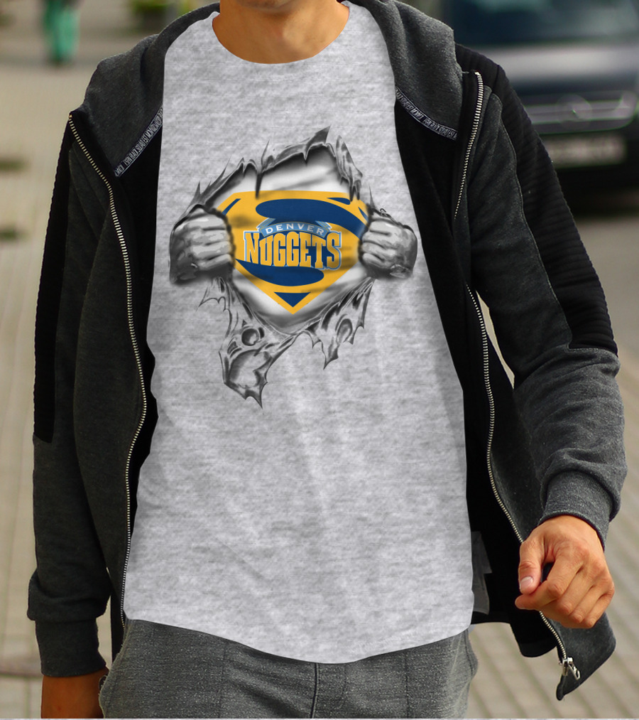 Denver Nuggets Superhero Emblem Burst T-Shirt