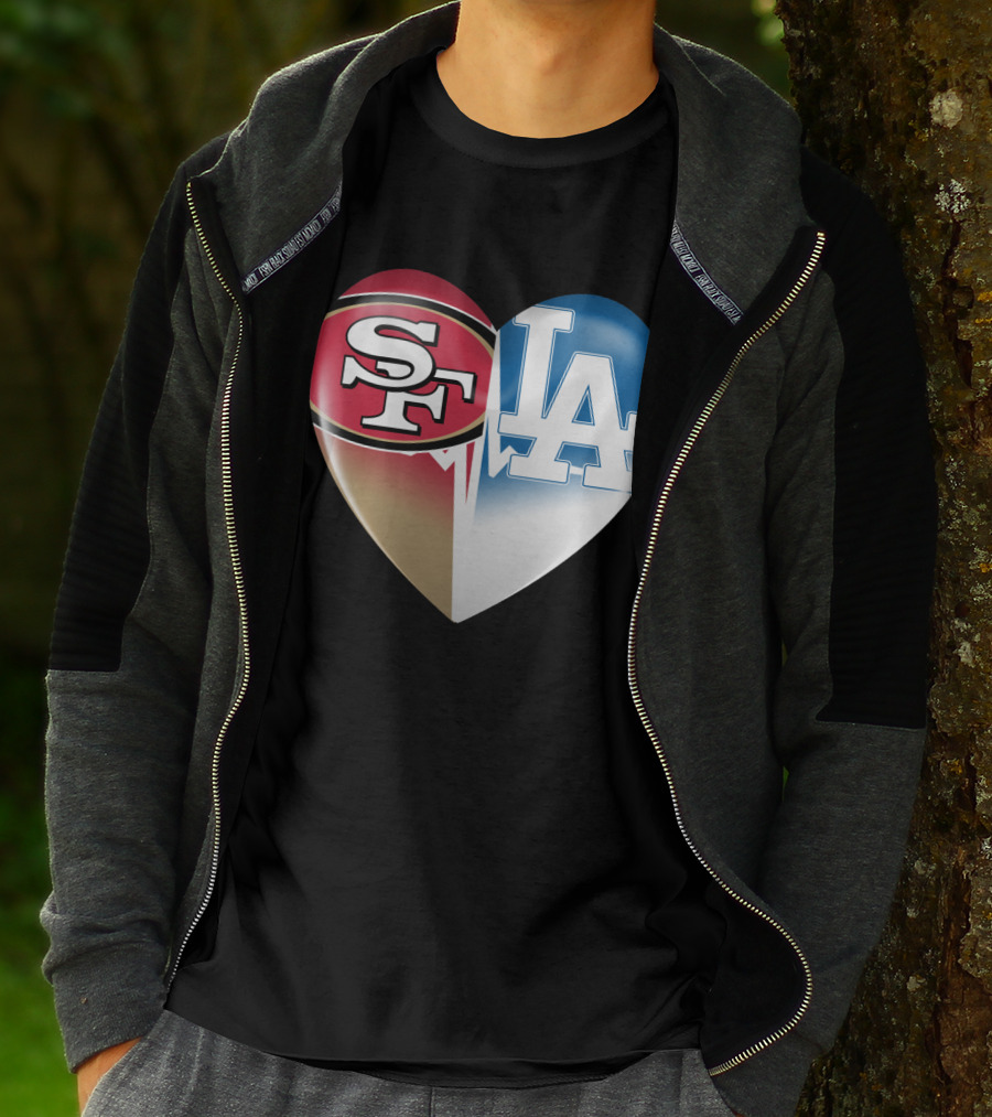 SF LA Heartbeat Rivalry T-Shirt