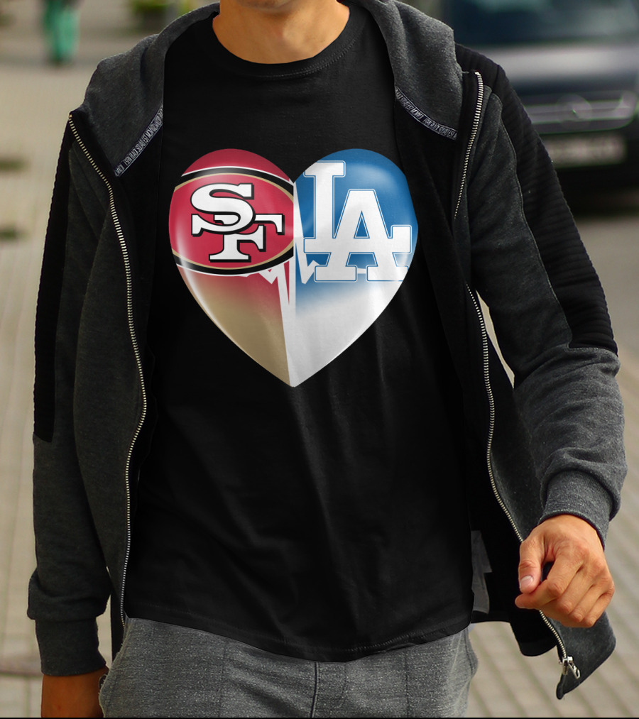 SF LA Heartbeat Rivalry T-Shirt