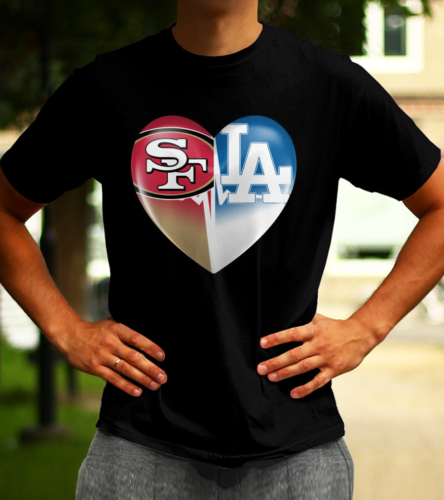 SF LA Heartbeat Rivalry T-Shirt