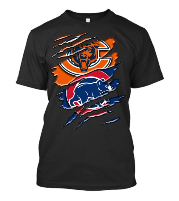 Bears Cubs Scratch Claw Rip Blend T-Shirt