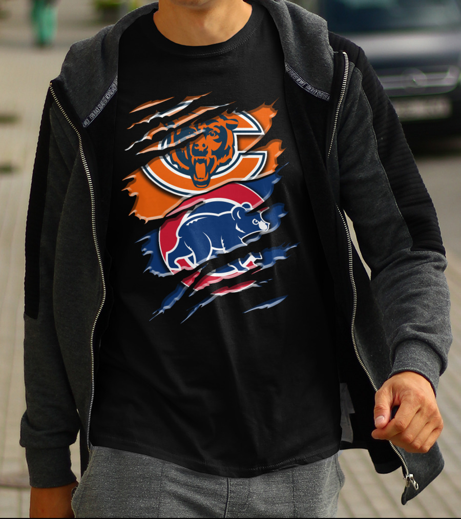 Bears Cubs Scratch Claw Rip Blend T-Shirt