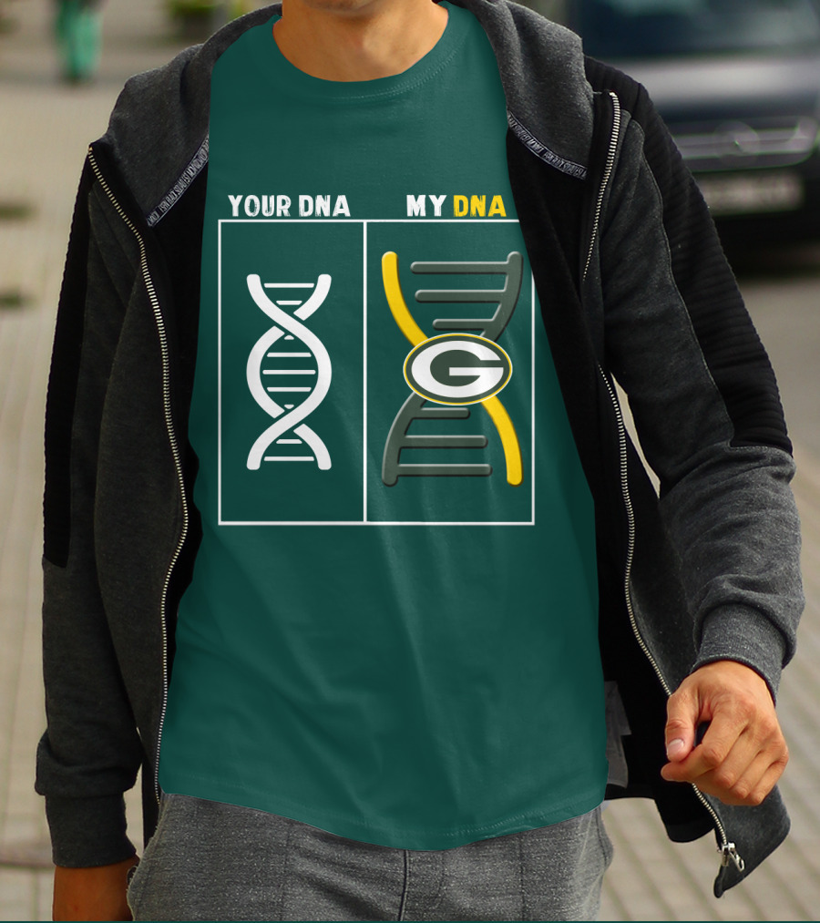 Green Bay Packers Your Dna My Dna T-Shirt