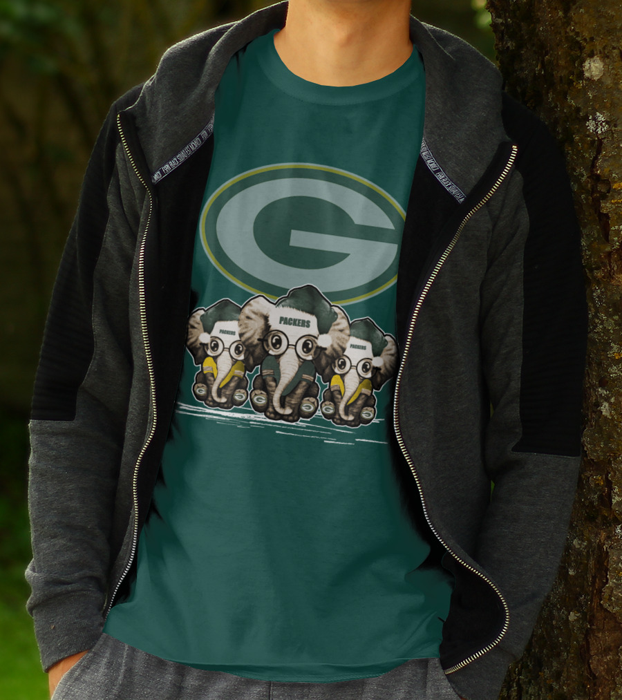 Green Bay Packers Elephants Logo Packers T-Shirt