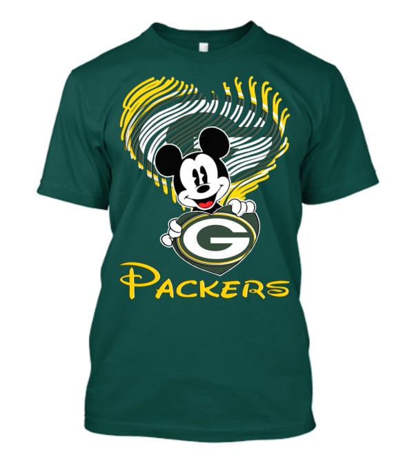 Packers Heart With Character T-Shirt