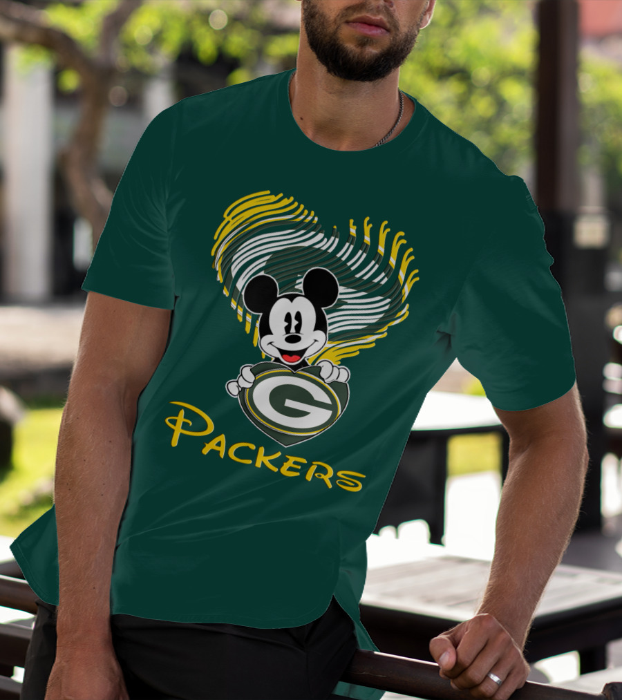 Packers Heart With Character T-Shirt
