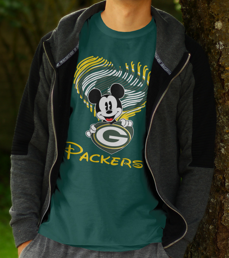 Packers Heart With Character T-Shirt