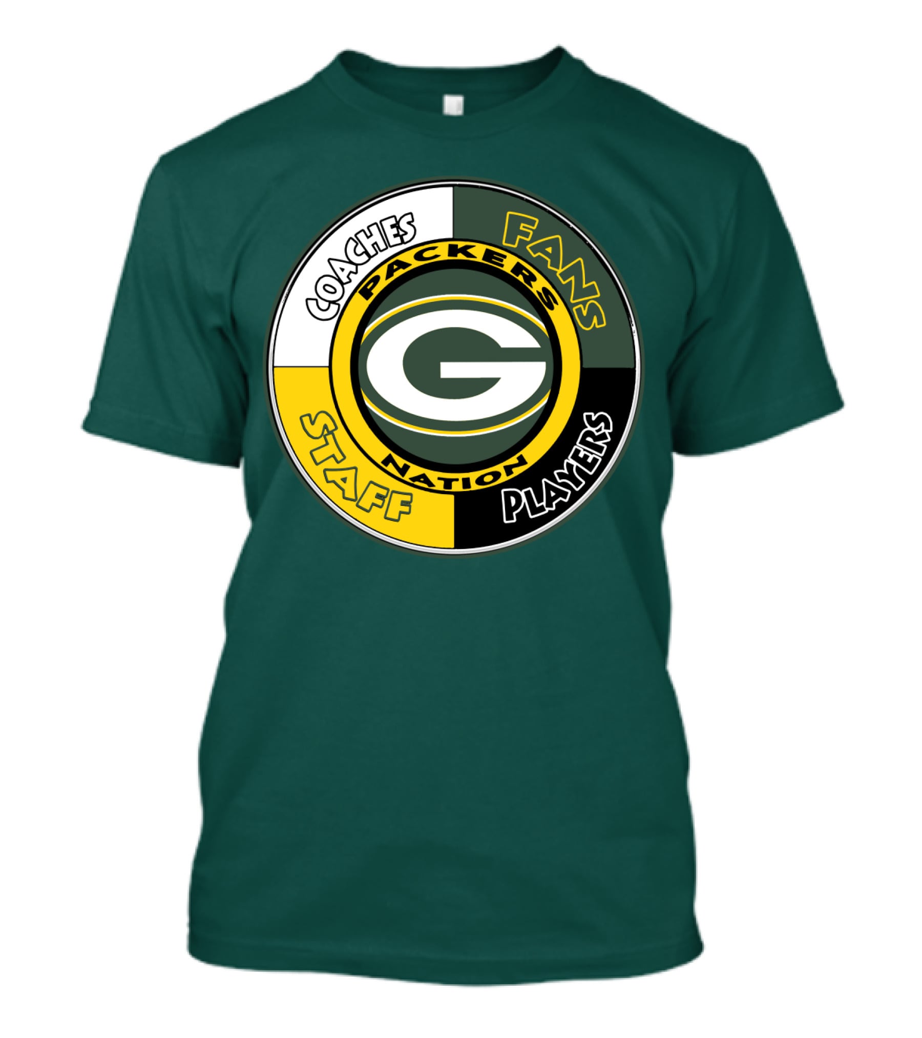 Packers Nation Coaches Fans Staff Players Green Bay Packers T-Shirt