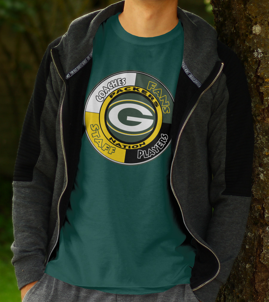 Packers Nation Coaches Fans Staff Players Green Bay Packers T-Shirt