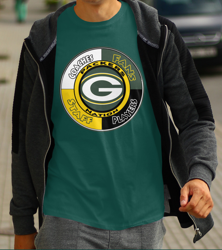 Packers Nation Coaches Fans Staff Players Green Bay Packers T-Shirt