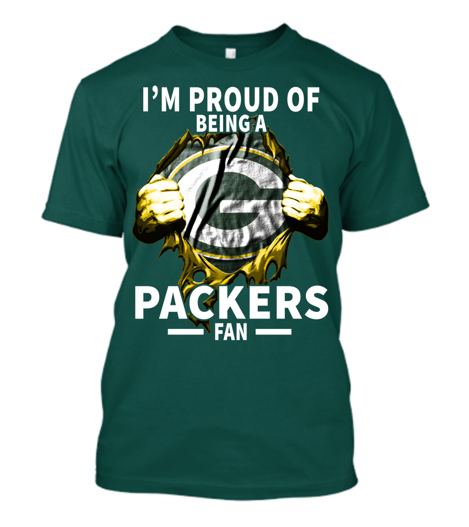 I'm Proud Of Being A Packers Fan T-Shirt