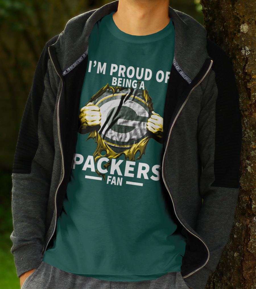 I'm Proud Of Being A Packers Fan T-Shirt