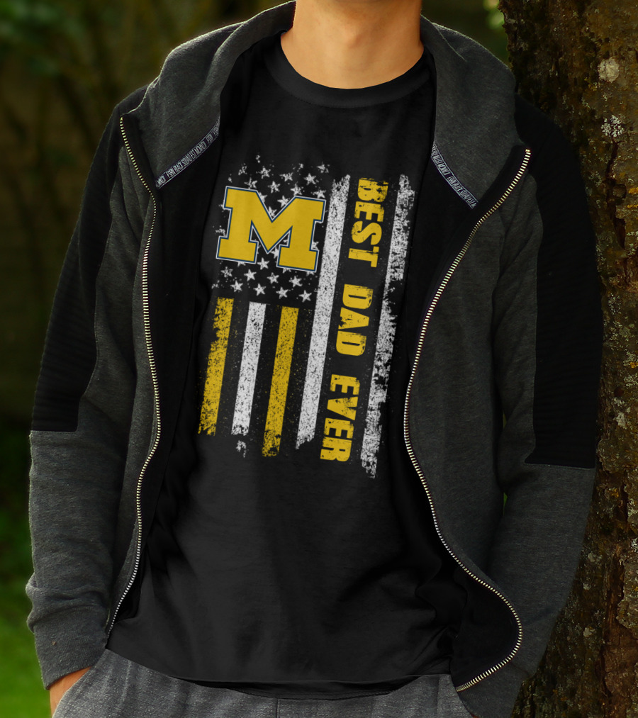 M Flag Best Dad Ever Evd 099 T-Shirt