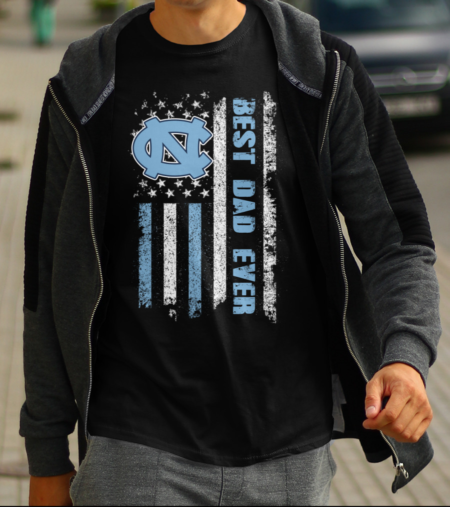Best Dad Ever North Carolina Flag Evd 091 T-Shirt