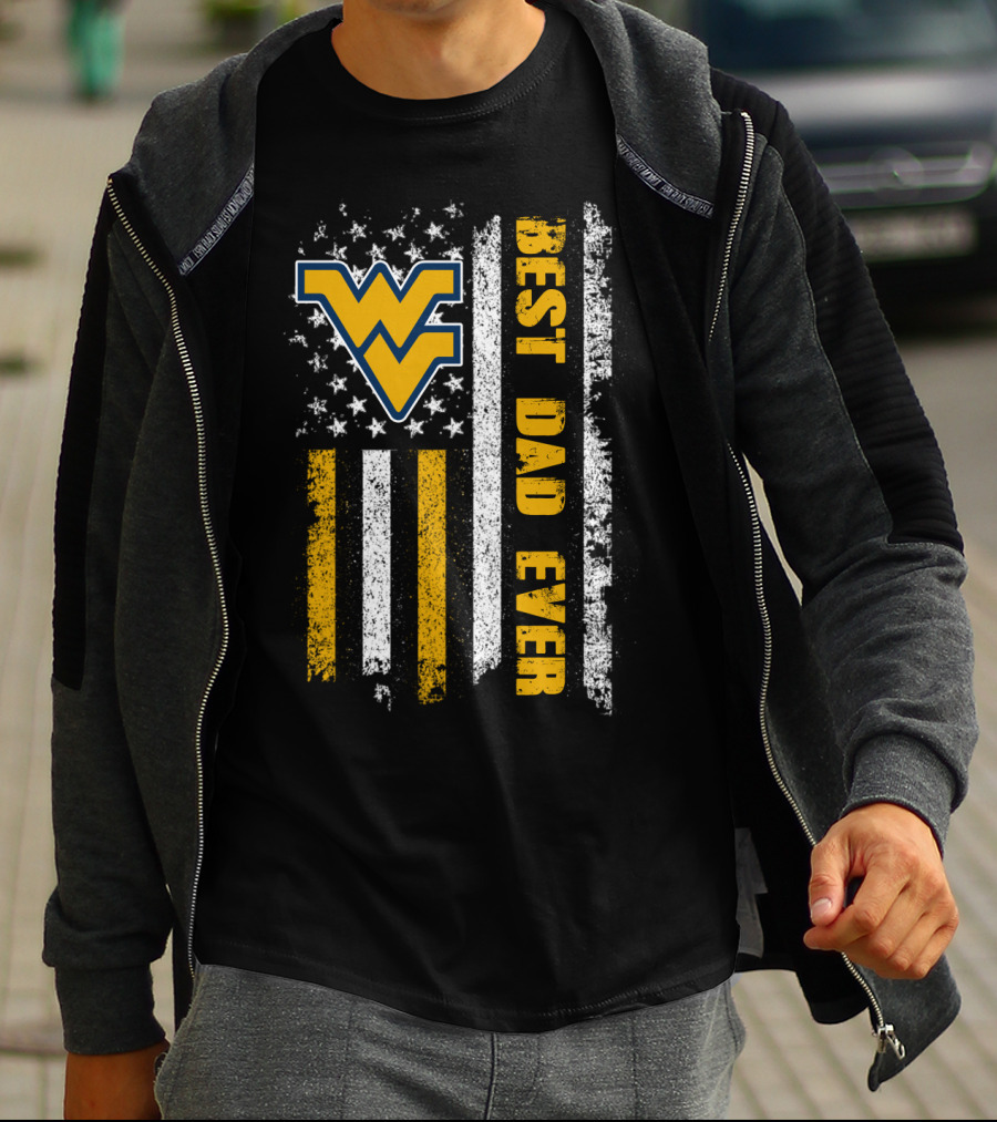 Wv Best Dad Ever American Flag Evd 072 T-Shirt