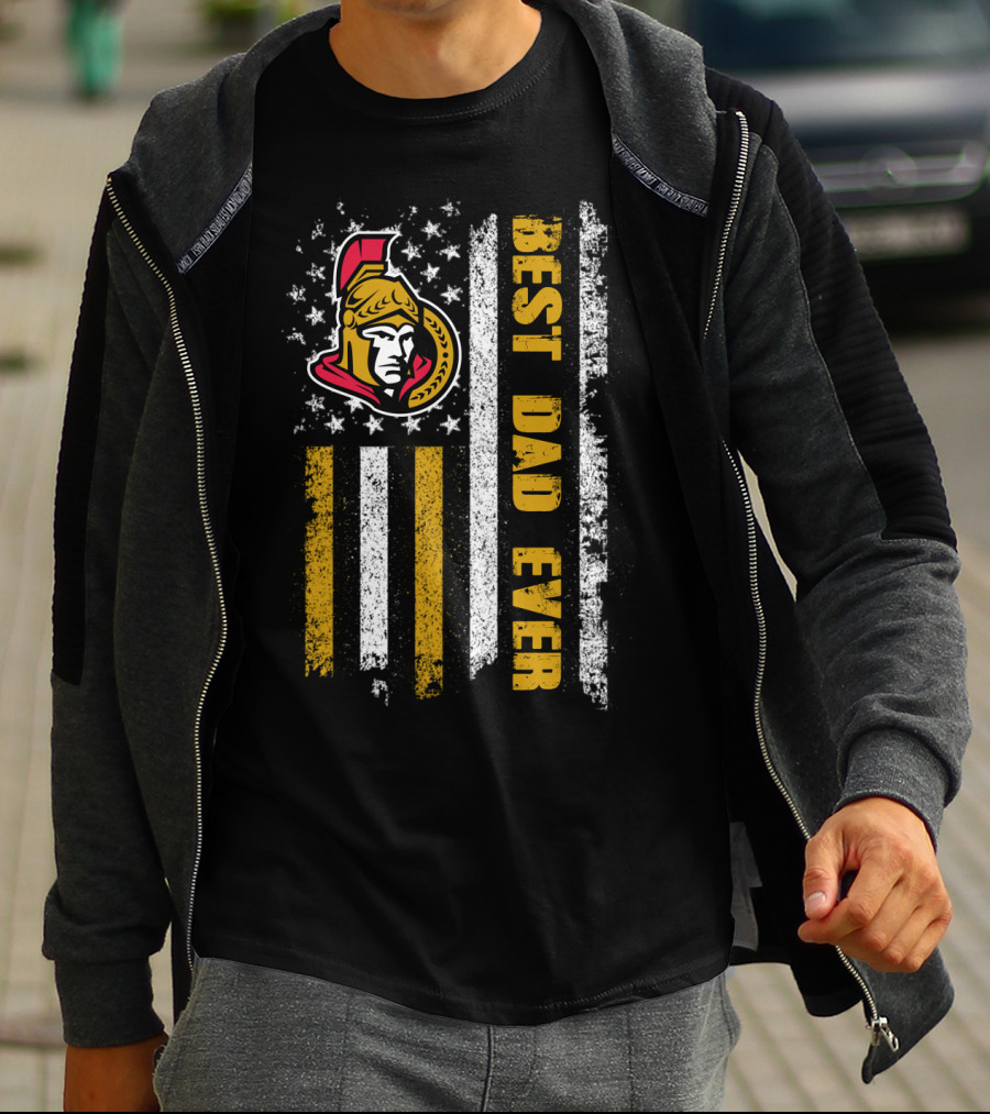 Ottawa Senators Best Dad Ever Evd T-Shirt