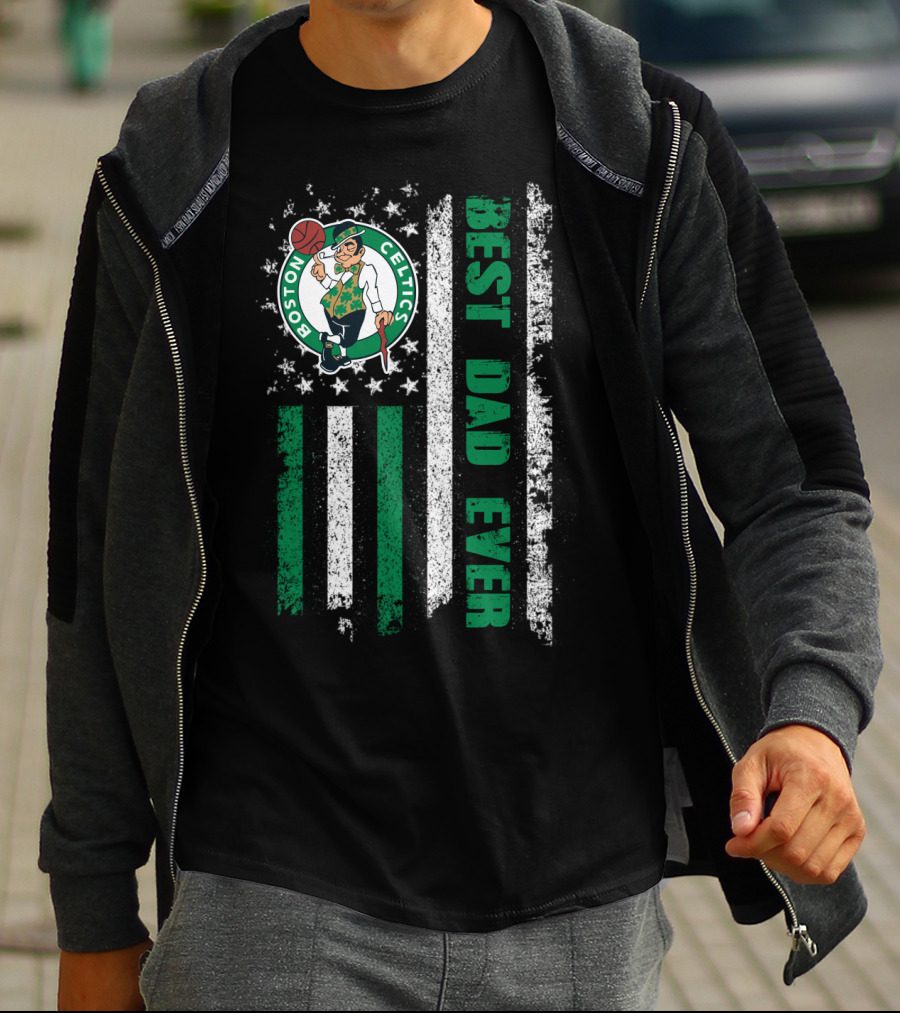 Boston Celtics Best Dad Ever T-Shirt