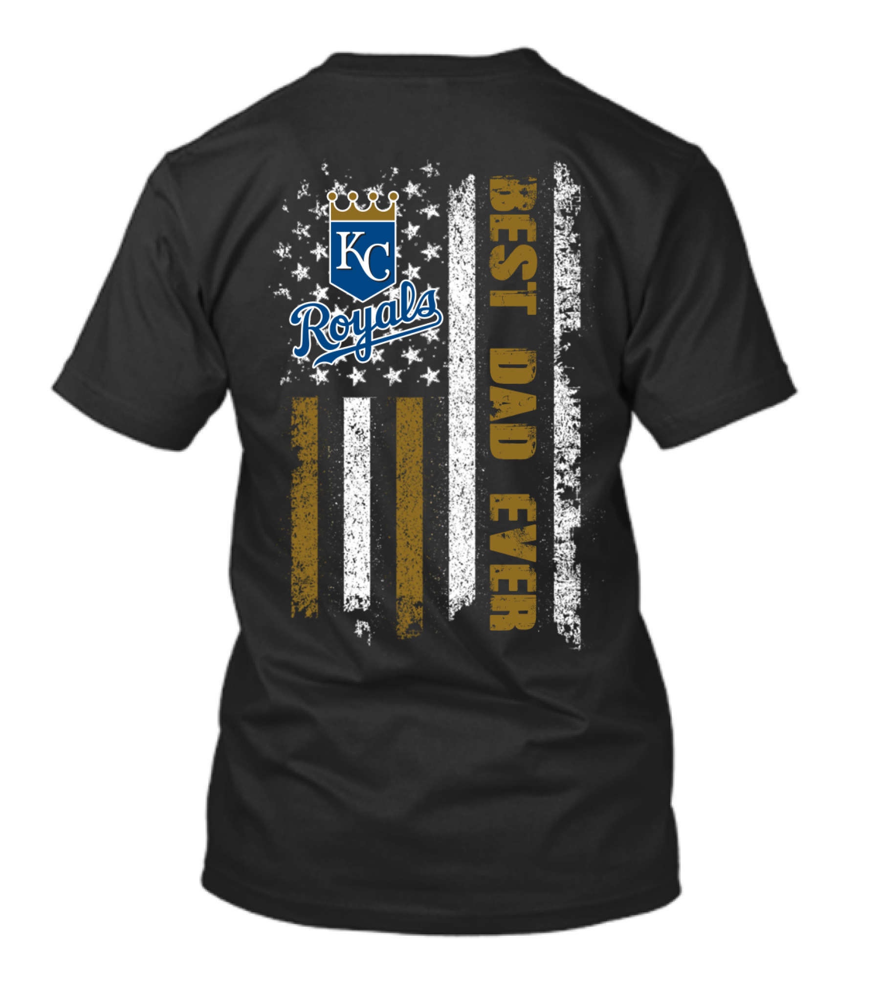 Kc Royals Best Dad Ever Vintage Style T-Shirt