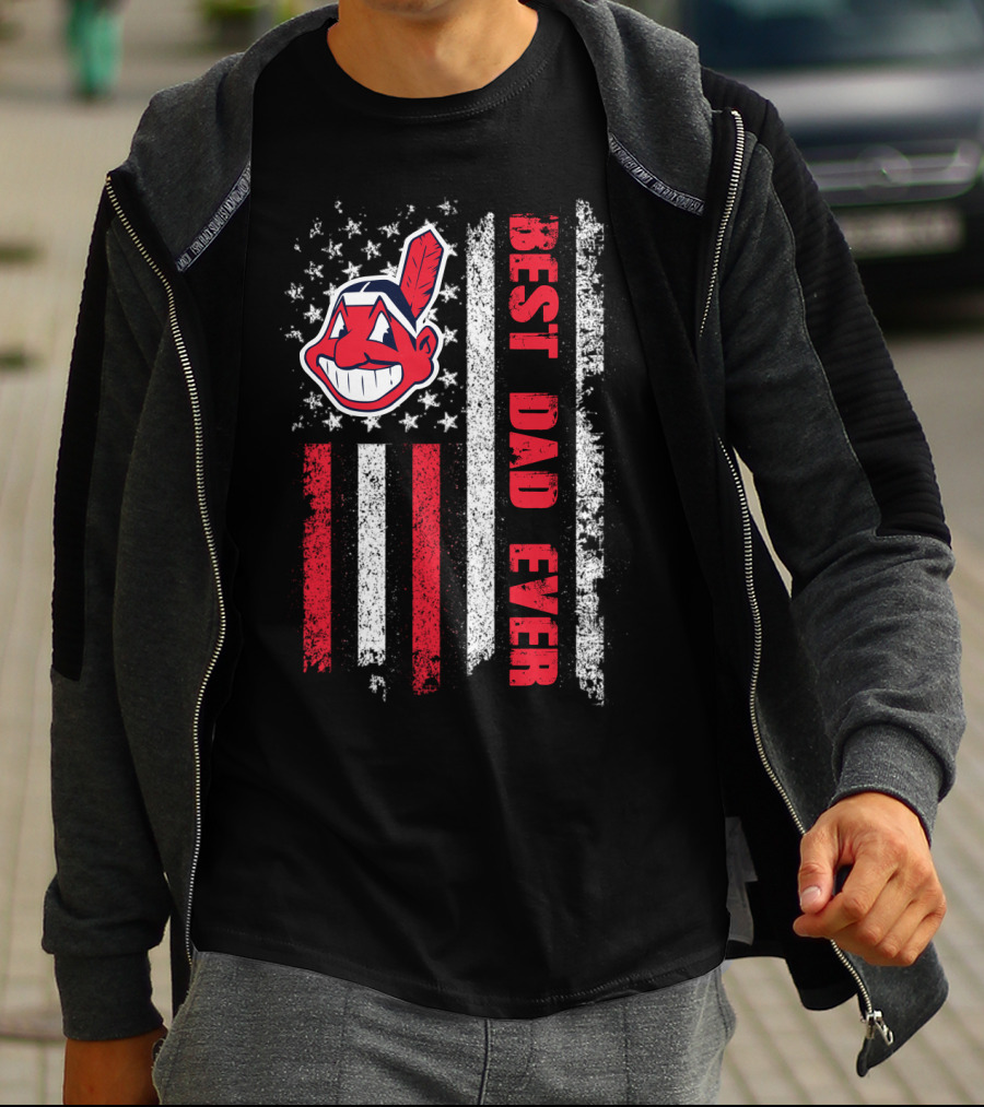 Evd 112 Best Dad Ever Flag T-Shirt