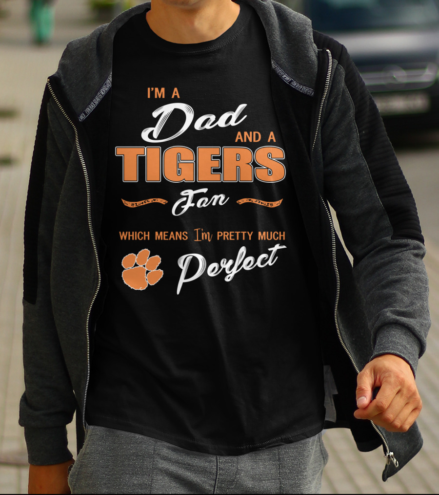 I'm A Dad And A Tigers Fan Which Means I'm Pretty Much Perfect T-Shirt